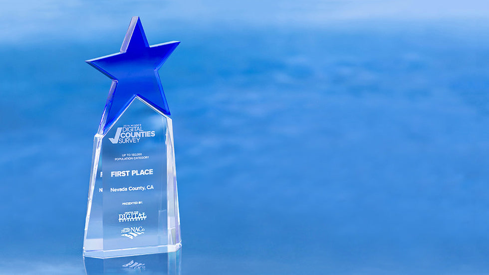 Brilliance Award - Blue Crystal