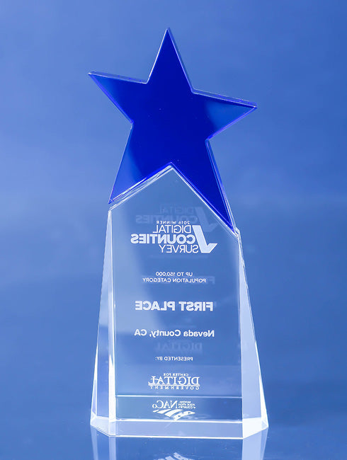 Brilliance Award - Blue Crystal