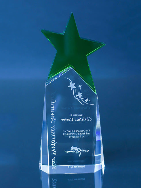 Brilliance Award - Green Crystal