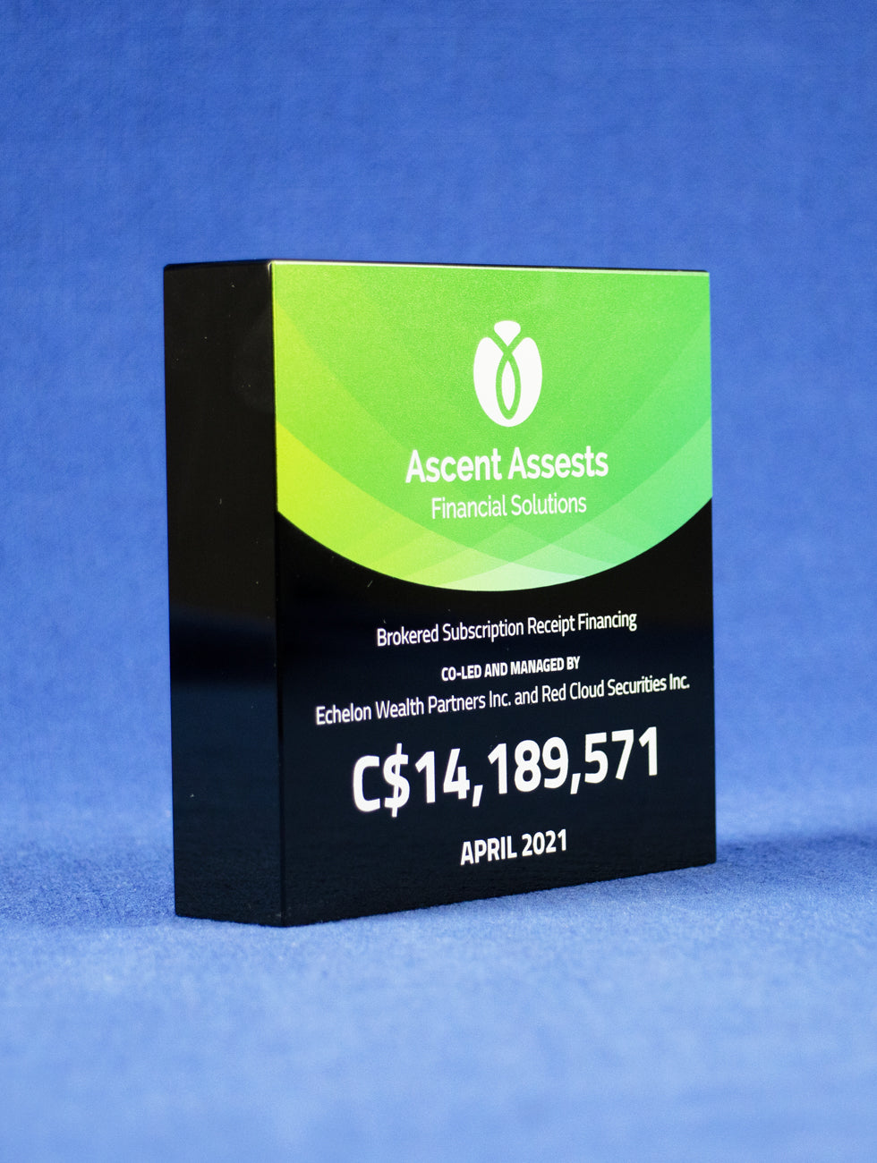 Jet Black Crystal Square
