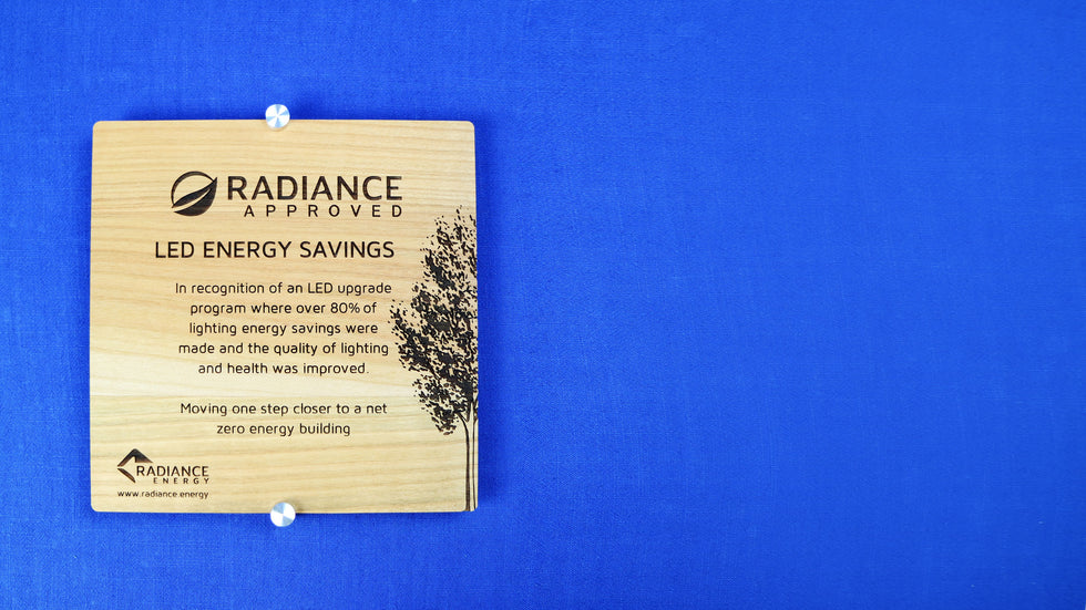Truewood Square Wall Plaque with Aluminum Hardware