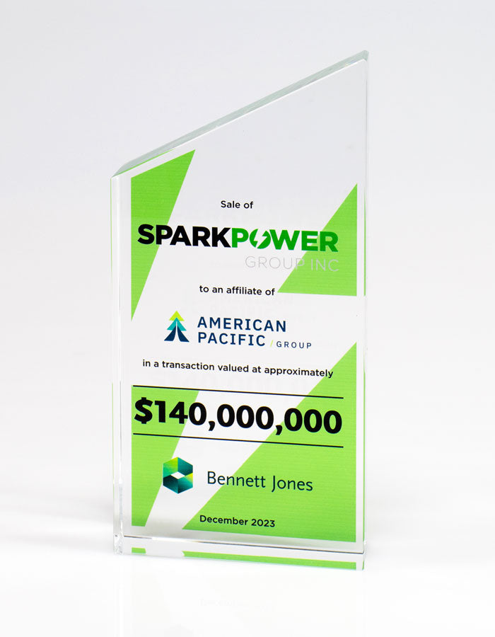 Crystal Manhattan Award - Deal Toy