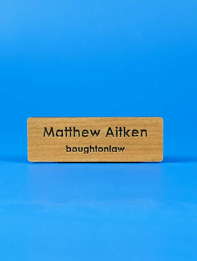 Sunwood Eco-Friendly Nameplate