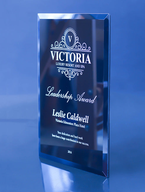 Black Glass Plaque - Cosmo Print