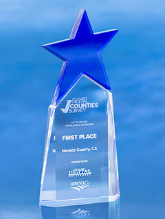 Brilliance Award - Blue Crystal