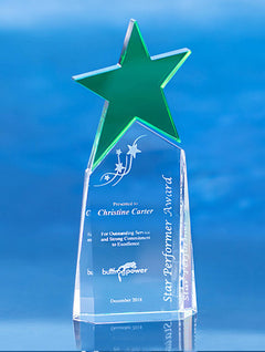 Brilliance Award - Green Crystal