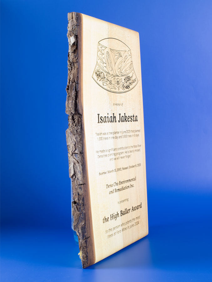 Tall Cascadia Plaque - Salvaged Maple