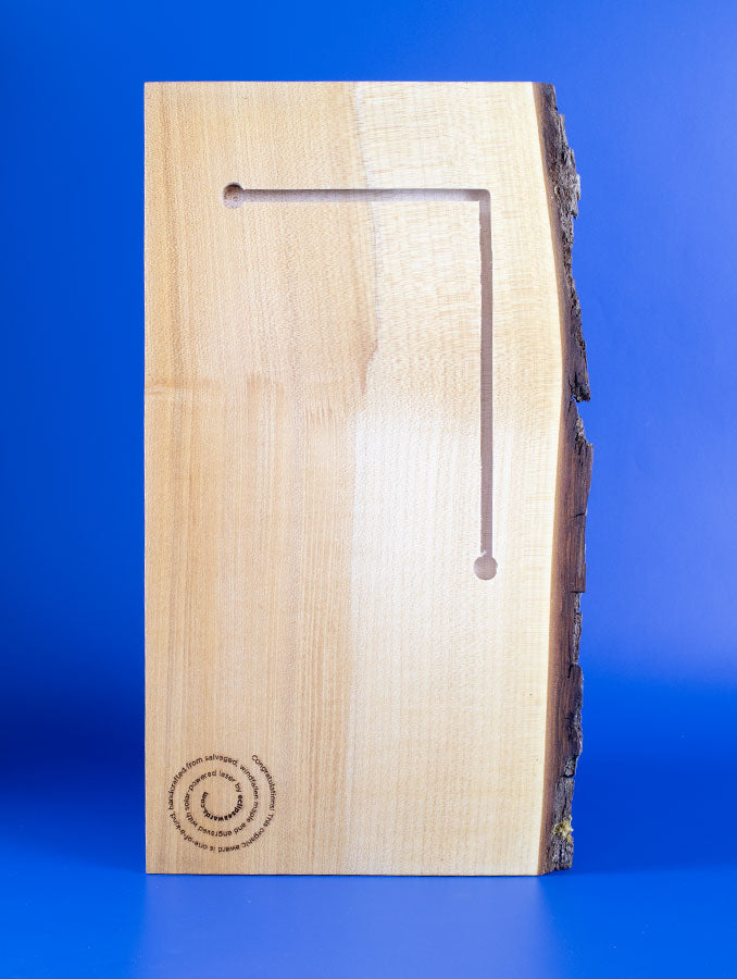 Tall Cascadia Plaque - Salvaged Maple