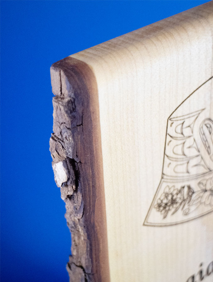 Tall Cascadia Plaque - Salvaged Maple