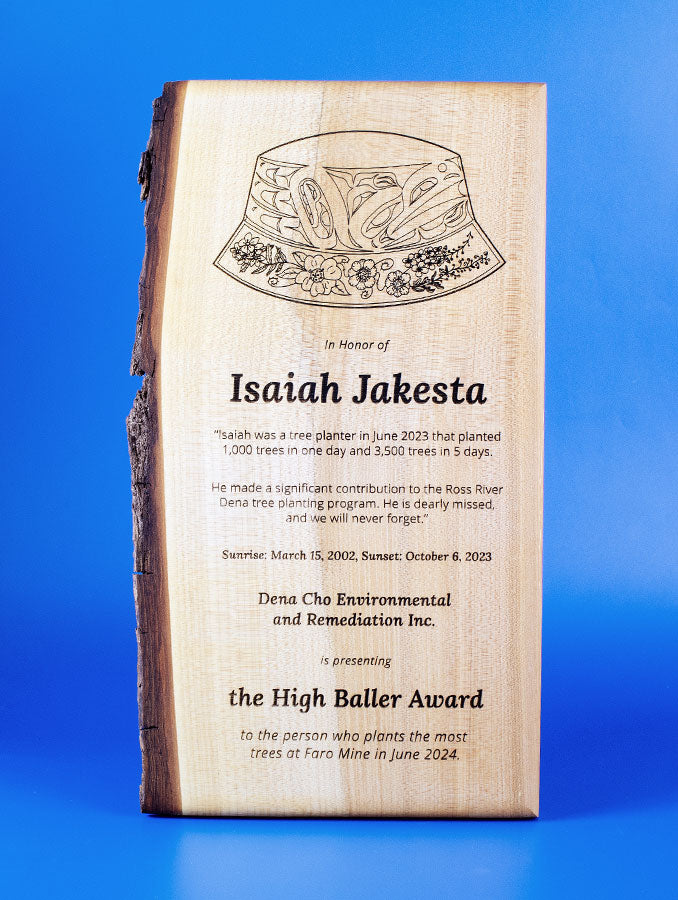 Tall Cascadia Plaque - Salvaged Maple
