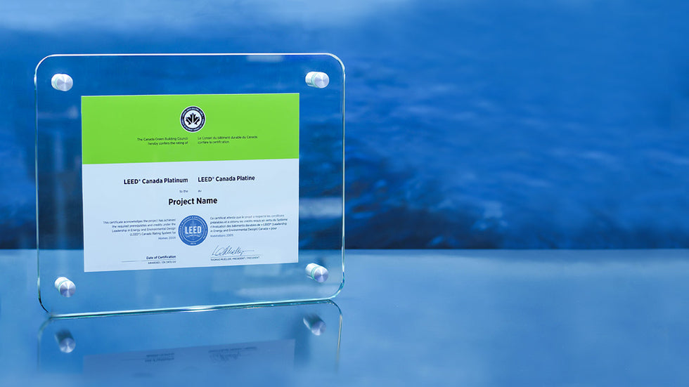 Clarity Display with sample certificate