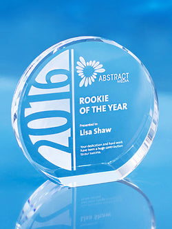 Crystal Disc with sandblasting