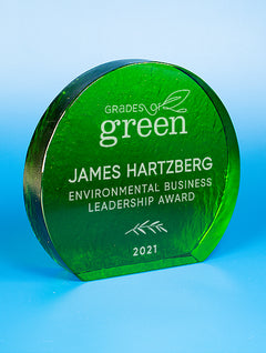 Recycled Glass Award - Emerald Crescent