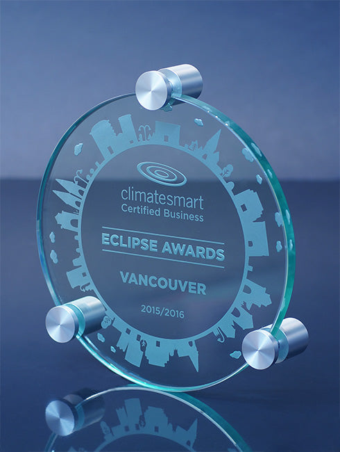 High Profile Circular Glass Wall Plaque - Cosmo Print