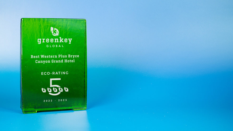 Recycled Glass Award - Emerald Rectangle