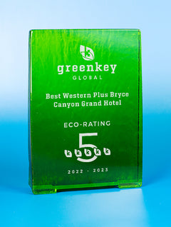 Recycled Glass Award - Emerald Rectangle