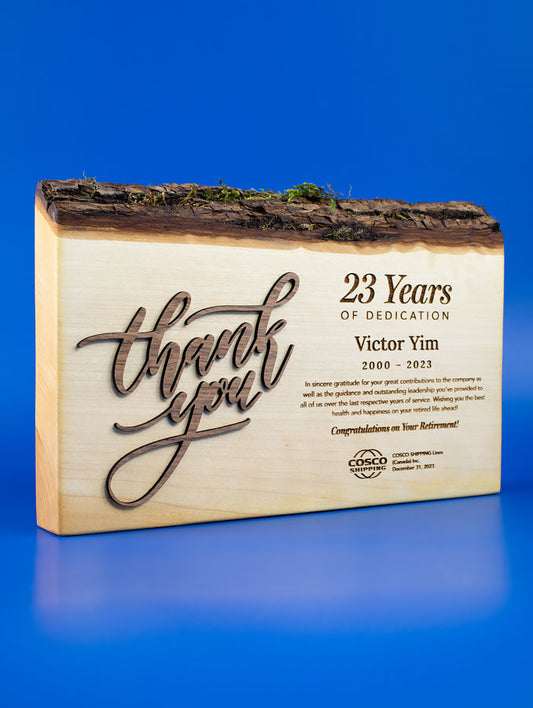 Gratitude Award - Maple Wood