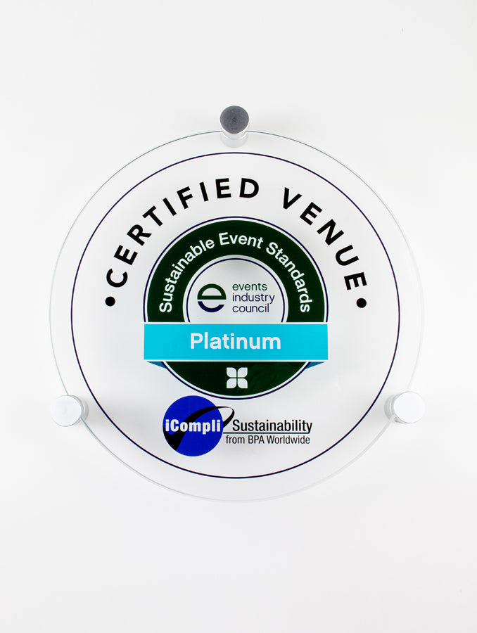 High Profile Circular Glass Wall Plaque - Cosmo Print